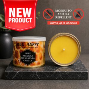 Beeswax Citronella Candle 180g
